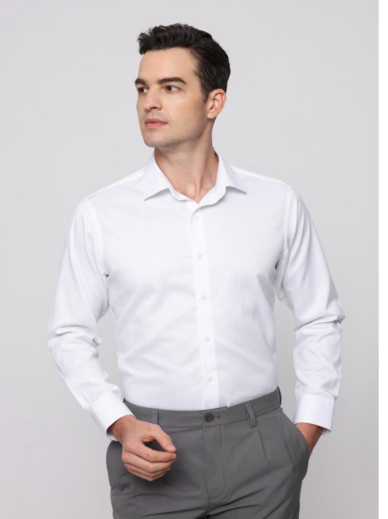 Camisa Social Fibra de Bambu na cor branca - Image 3