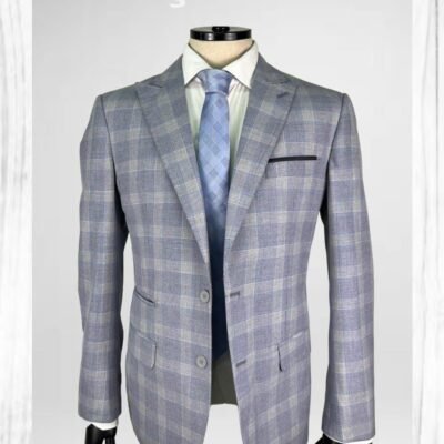 TERNO LAPELA DE BICO CINZA ROXO