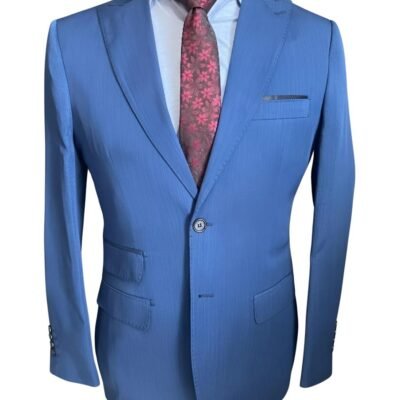 Terno em lapela de bico da linha premio na cor azul navy