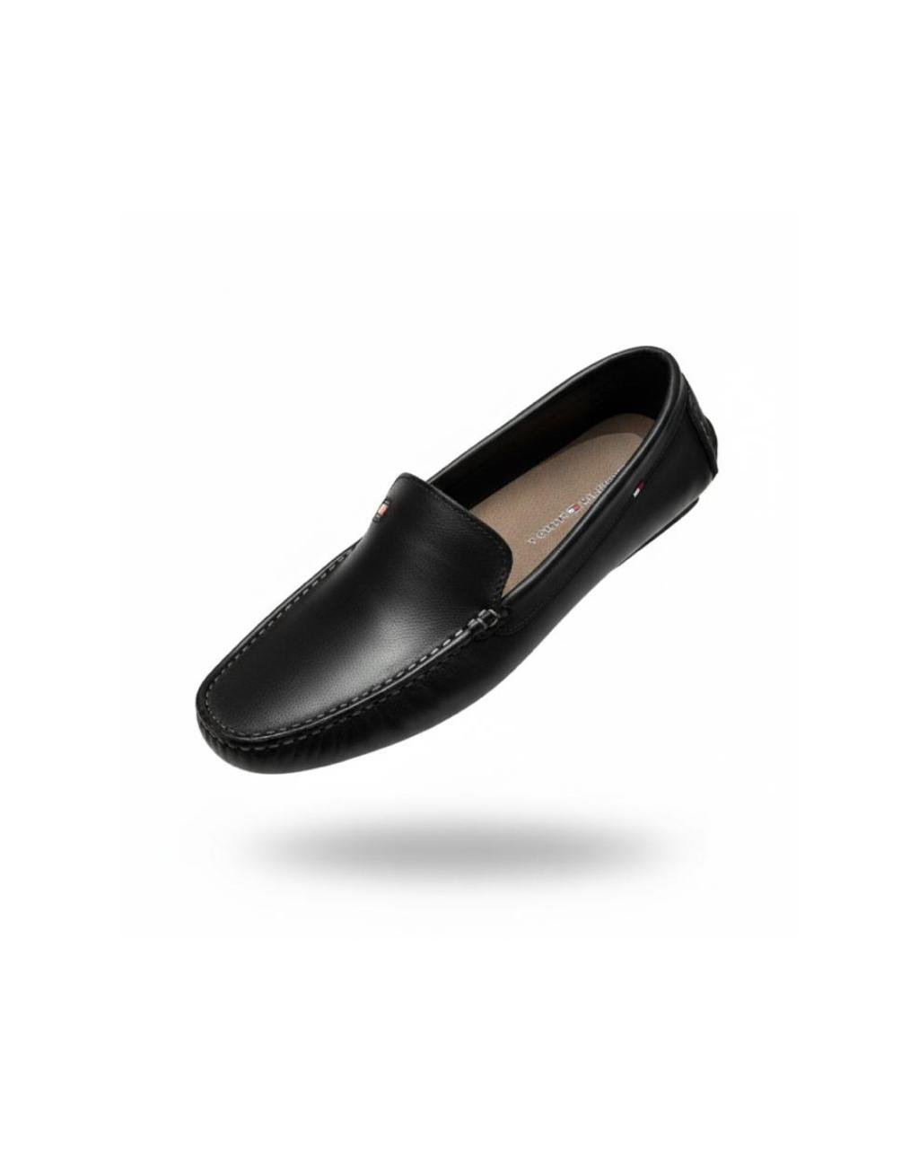 Mocassim Sapatilha Masculino Couro Legítimo na cor preta - Image 3