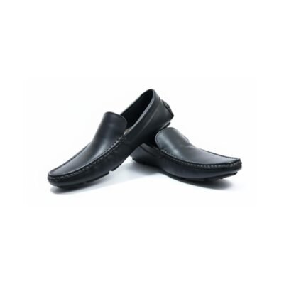 Mocassim Sapatilha Masculino Couro Legítimo na cor preta