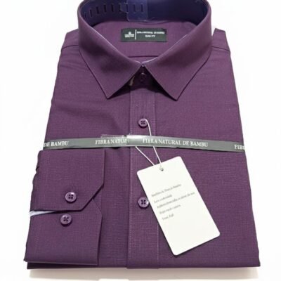 Camisa Fibra De Bambu Na Cor Roxo