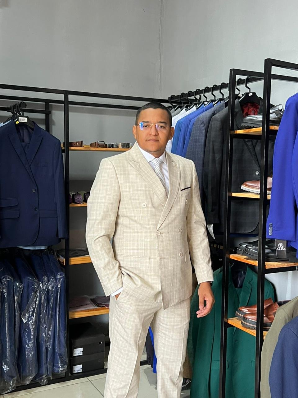 Terno Transpassado Bege